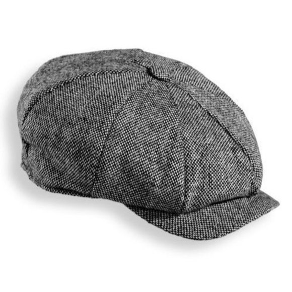 Scala Other - Men's Scala Tweed Newsboy Flat Cap Newsies Paisley Lining Size XL